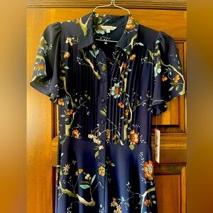 Nanette Lepore Pleated Shirt Dress